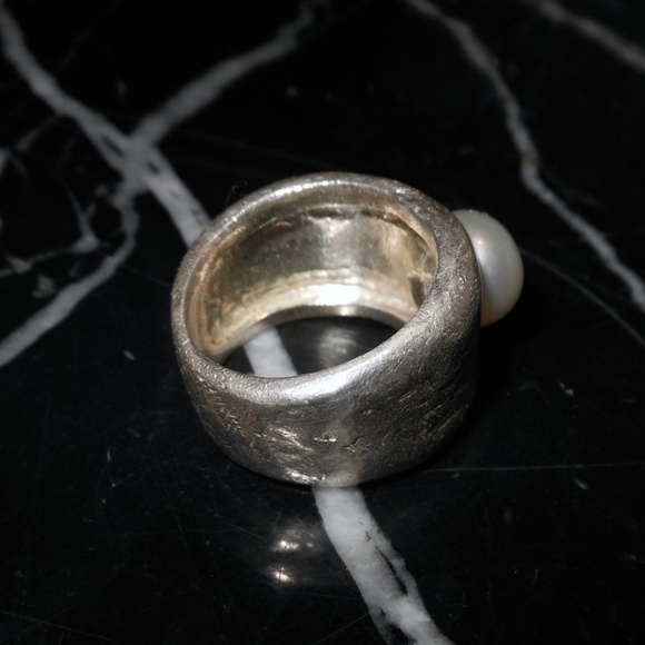 Tous Sterling Silver 925 Women Ring with freshwater Pearl - Picture 3 of 8